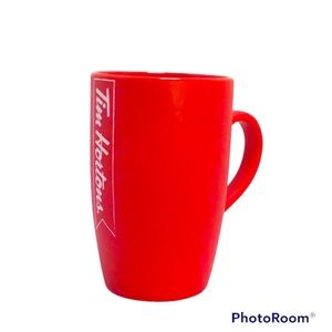 👠 Tim Hortons Tall Red Coffee Mug